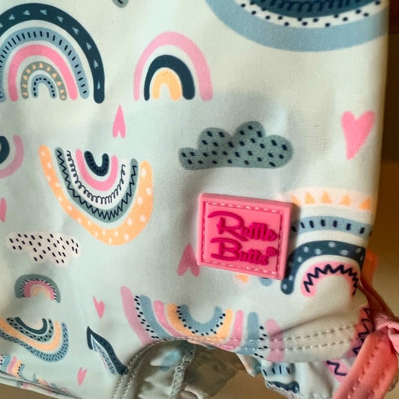 NWT RuffleButts Girls One-Piece Rashgaurd - Picture 3 of 4